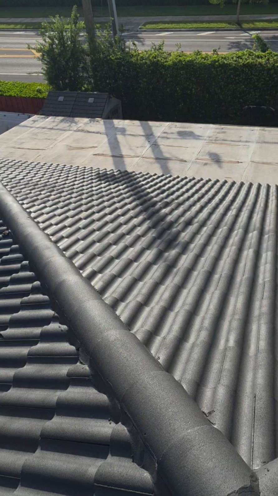 Professional roof coating application